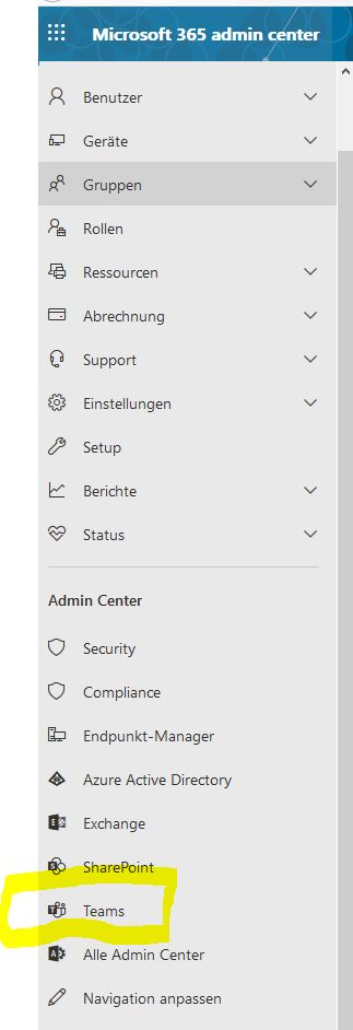 office365_admin_teams_aufrufen